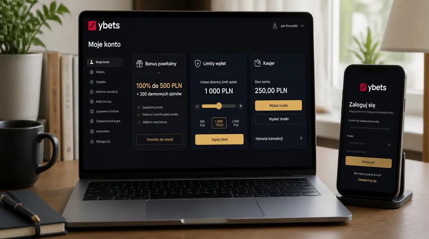 Panel promocji kasynowych z kartami bonusu powitalnego, cashbacku i nagród tygodniowych